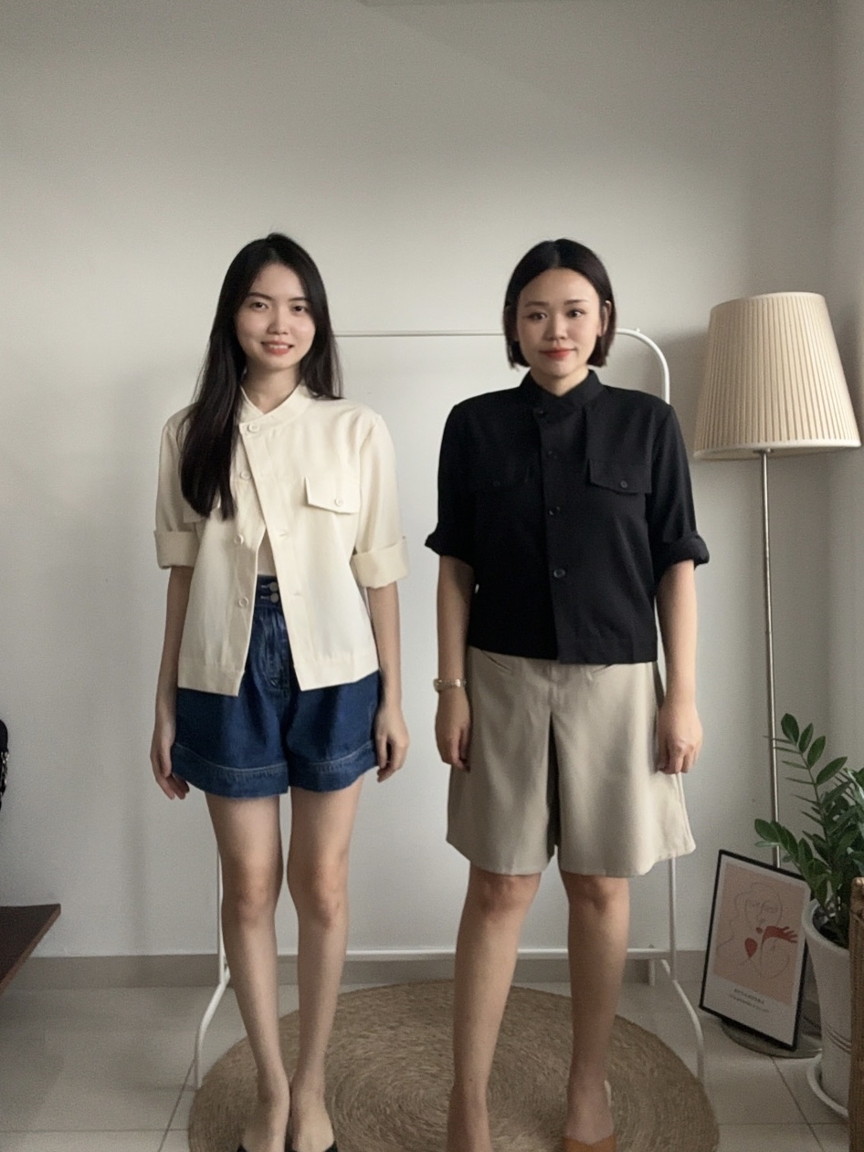 T4138 Mock Neck Oversize Shirt - 3 Colors 