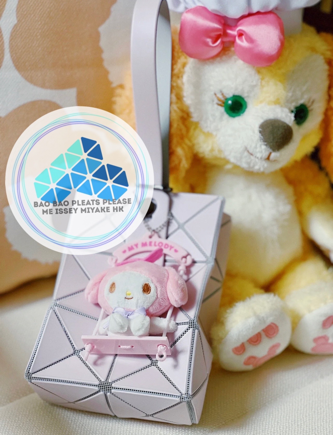 BAO BAO Lucent frost mini bag珍珠淺粉迷你手提袋