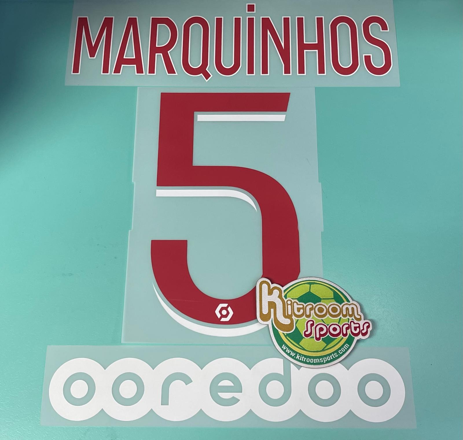 2020-21 PSG Home Nameset #5 MARQUINHOS