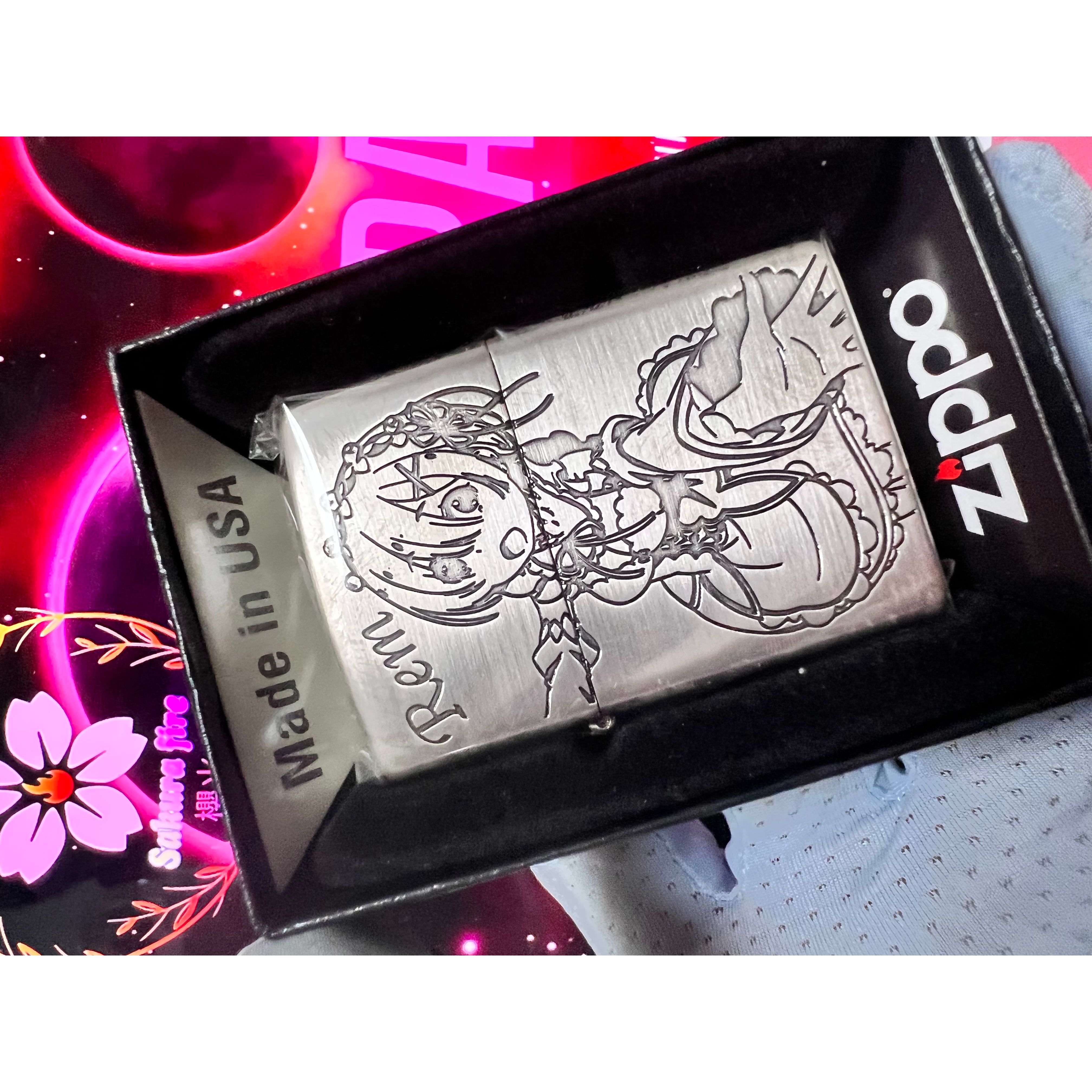 🔥 ZIPPO 🔥2021年日版Re:從零開始的異世界生活女僕（蕾姆）鍍銀蝕刻