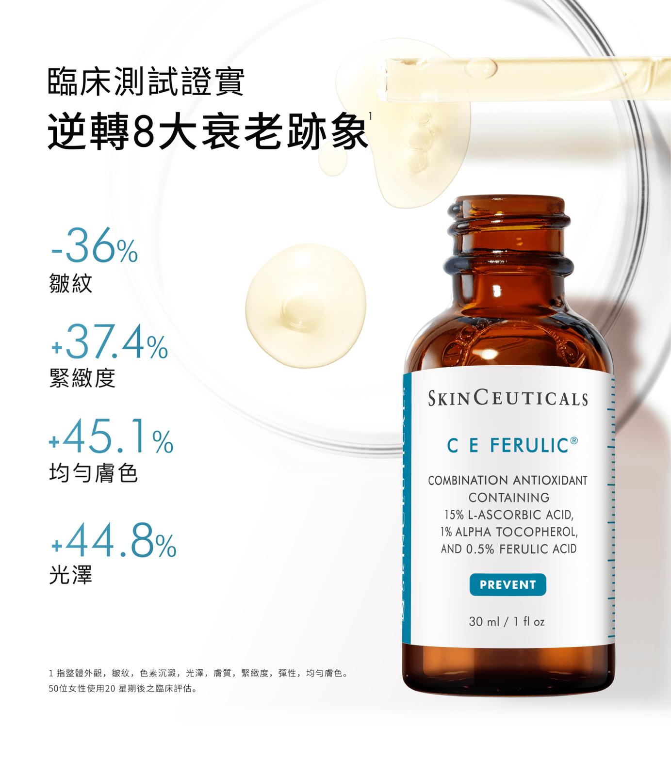Skinceuticals 濃縮維他命C E FERULIC精華抗氧化精華 4ml 一套3支 