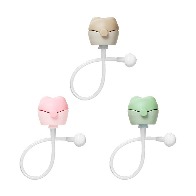 EdisonMama Animarl Straw 塑膠瓶吸管 (350~500ml專用) - 粉紅色 / 粉綠色 平行進口