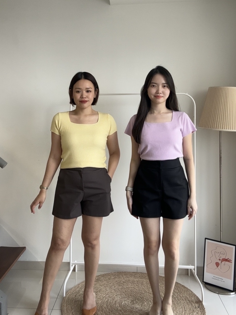 S1855 A Line Short Pants - 3 Colors 