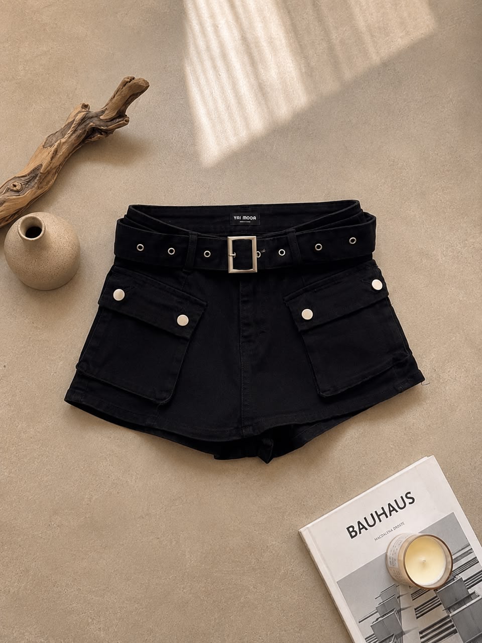 A021017 Vintage High Waist Cargo Skirt