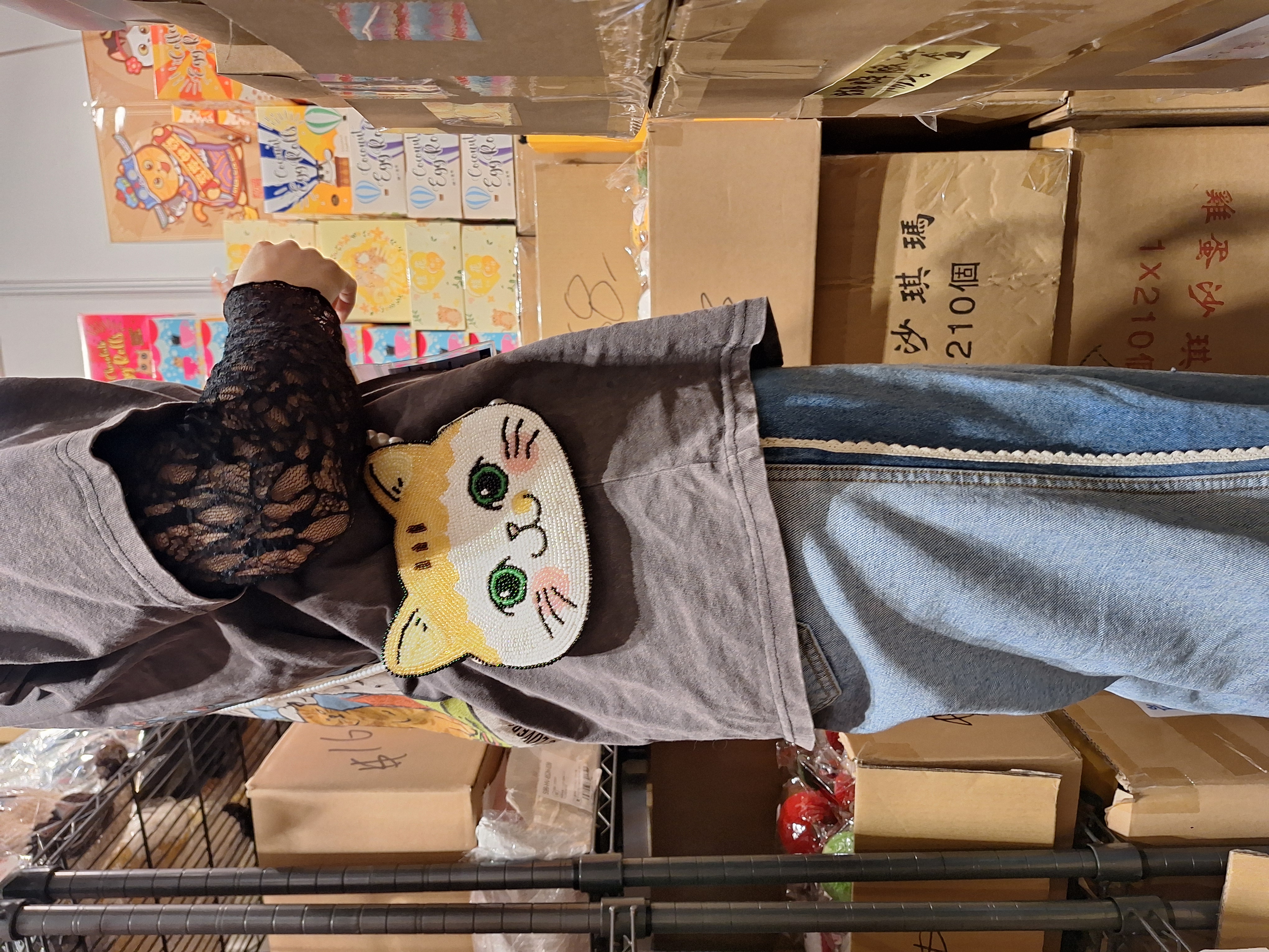 人手刺繡珠珠袋（自家品牌設計）