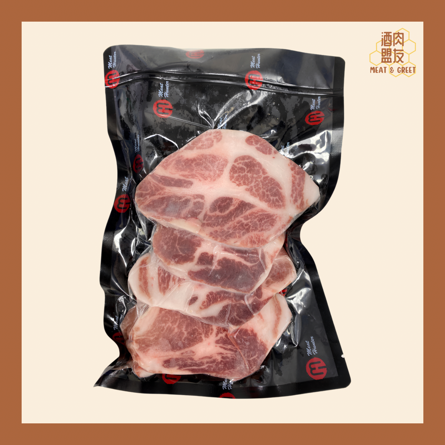 伊比利亞黑毛豬梅肉扒 (約320g)