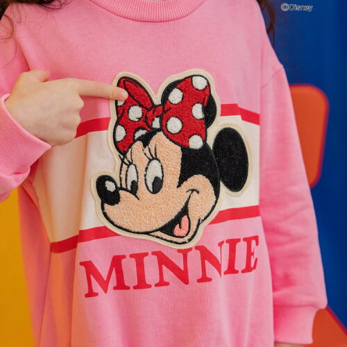 🆕【⭐訂購⭐】 🌀#Mickey / #Minnie 假2件疊層 刺繡貼片 衛衣連身裙［2款選］🌀[ELJA-0019][261102]