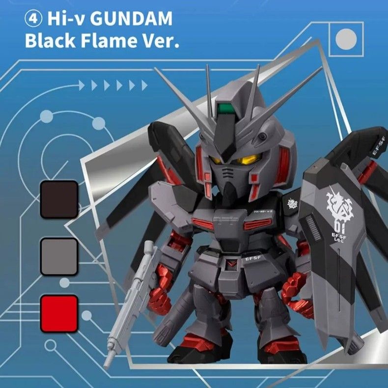 (行版) Bandai QMSV mini 盲盒 Hi-Nu Gundam Hi-ν 高達 (原盒8個) 