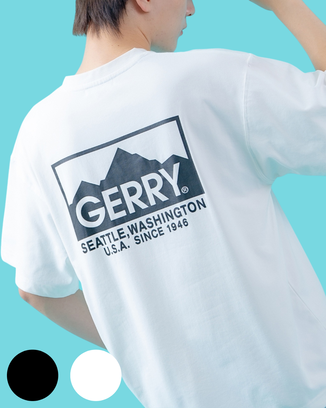 日本代購【 2026新商品 日本直送 GERRY背面盒仔字短袖T | 快乾・寬鬆短版 | Box‑Logo Back Print Quick‑Dry T‑Shirt 】
