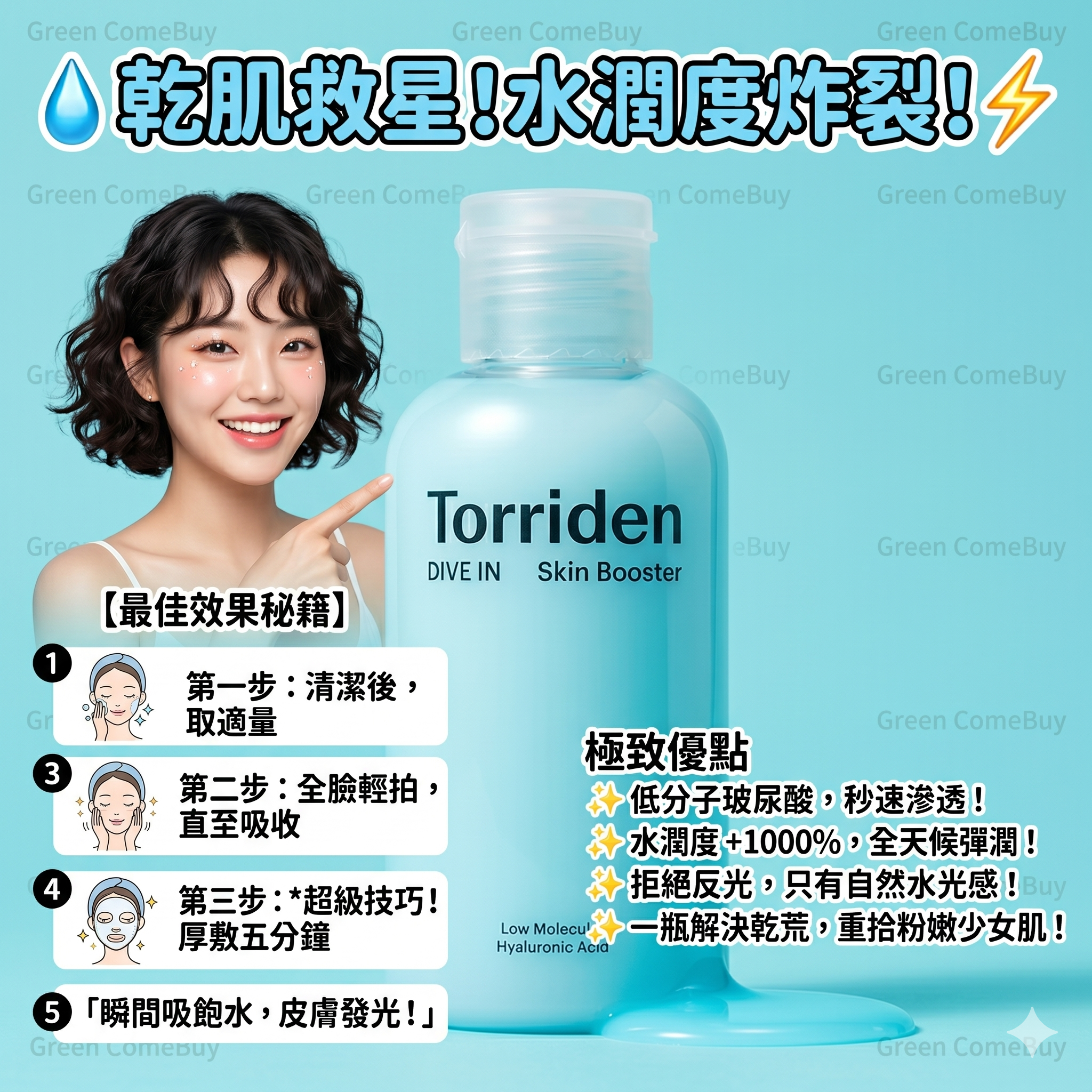 Torriden 保濕煥膚爽膚水  200ml