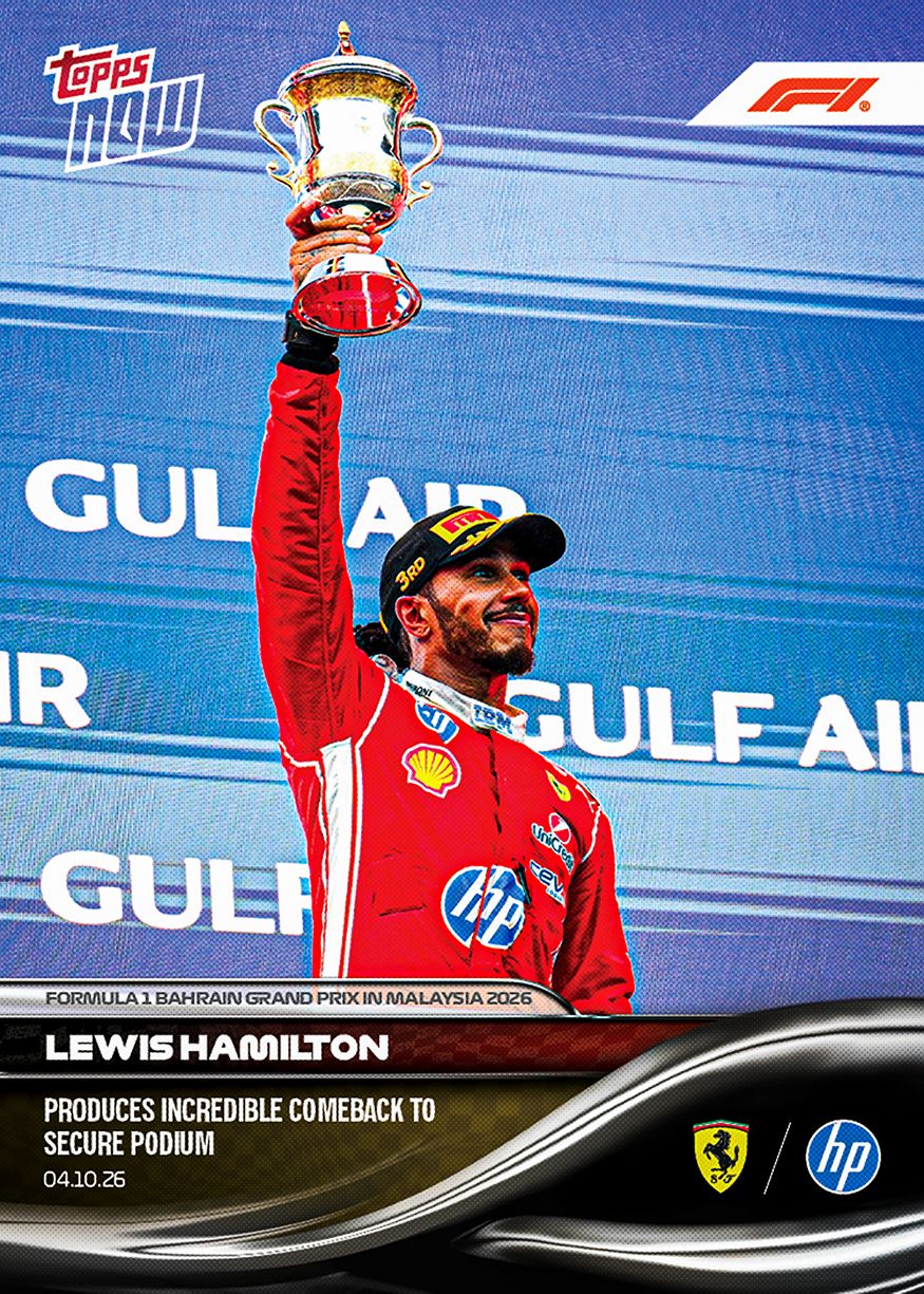 Lewis Hamilton - 2026 F1 Topps NOW® #65 Bahrain GP in Malaysia 逆轉登台卡【團購】
