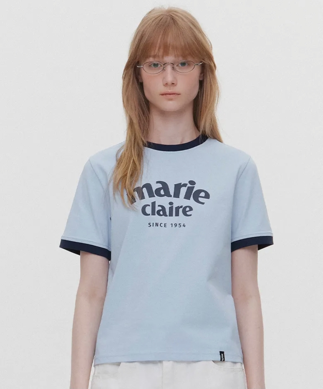 Marie Claire Logo Ringer Tee 