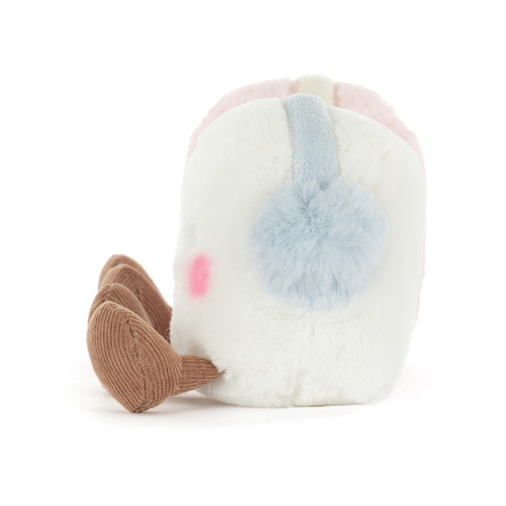 JELLYCAT Amuseables Toastie Pink And White Marshmallows 暖暖耳罩綿花糖