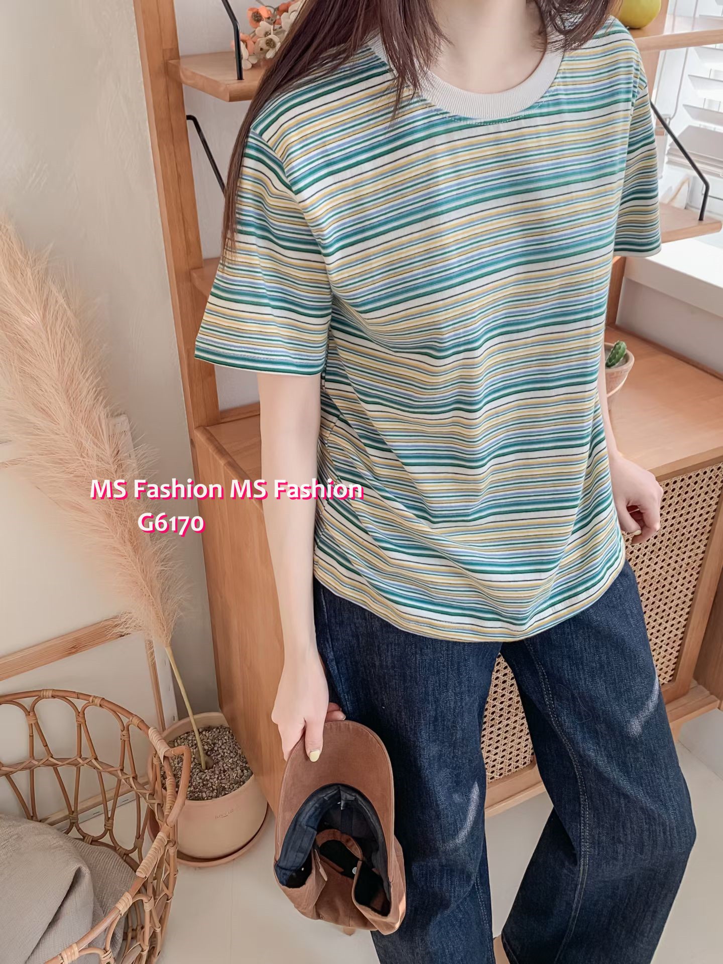 G6170 韓國🇰🇷靚色橫間top