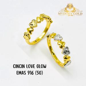 MYDORA Cincin Love Glow (5G) l EMAS 916/22K