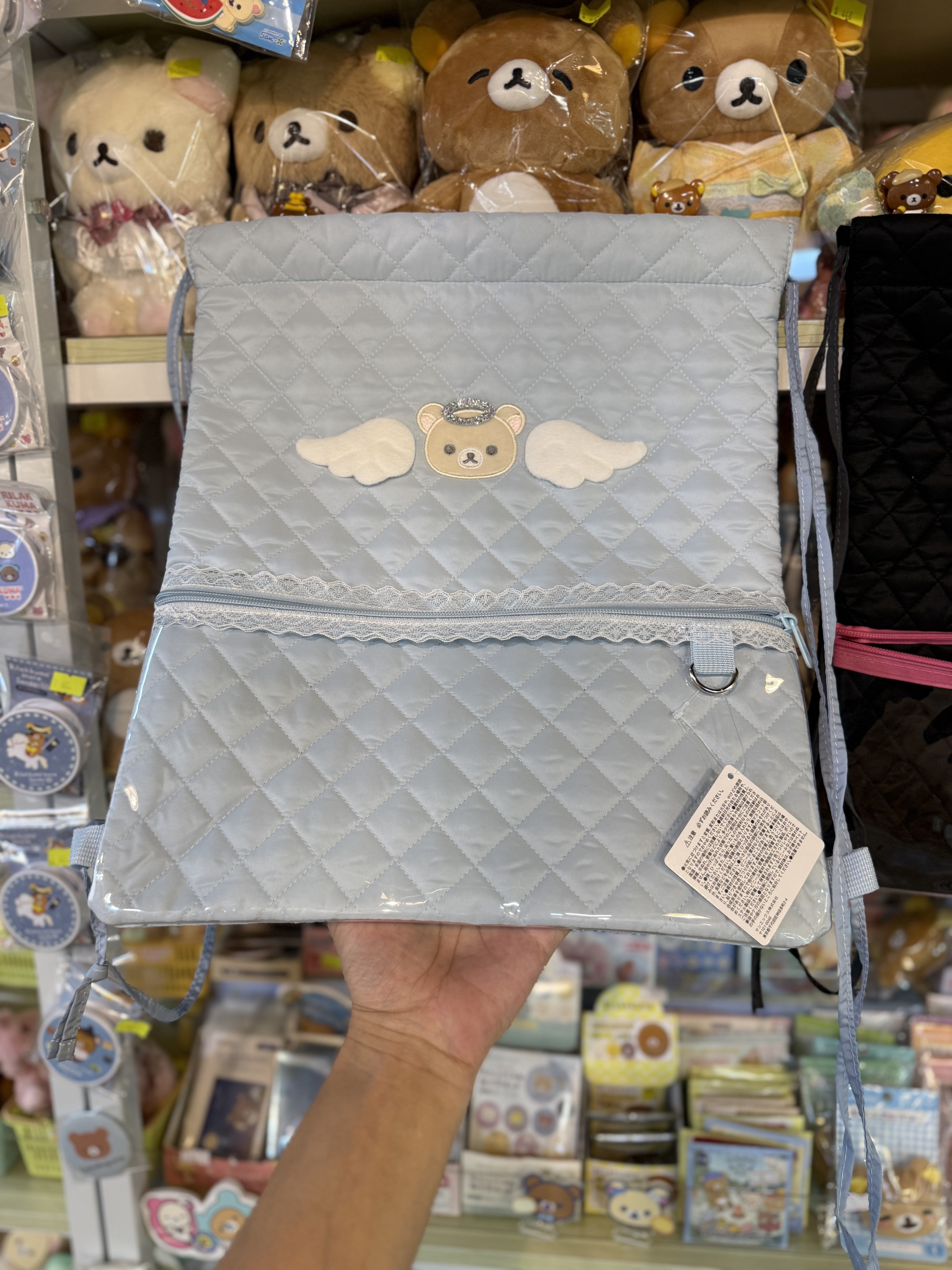《現貨》全新滿滿小白熊系列輕便索袋背包