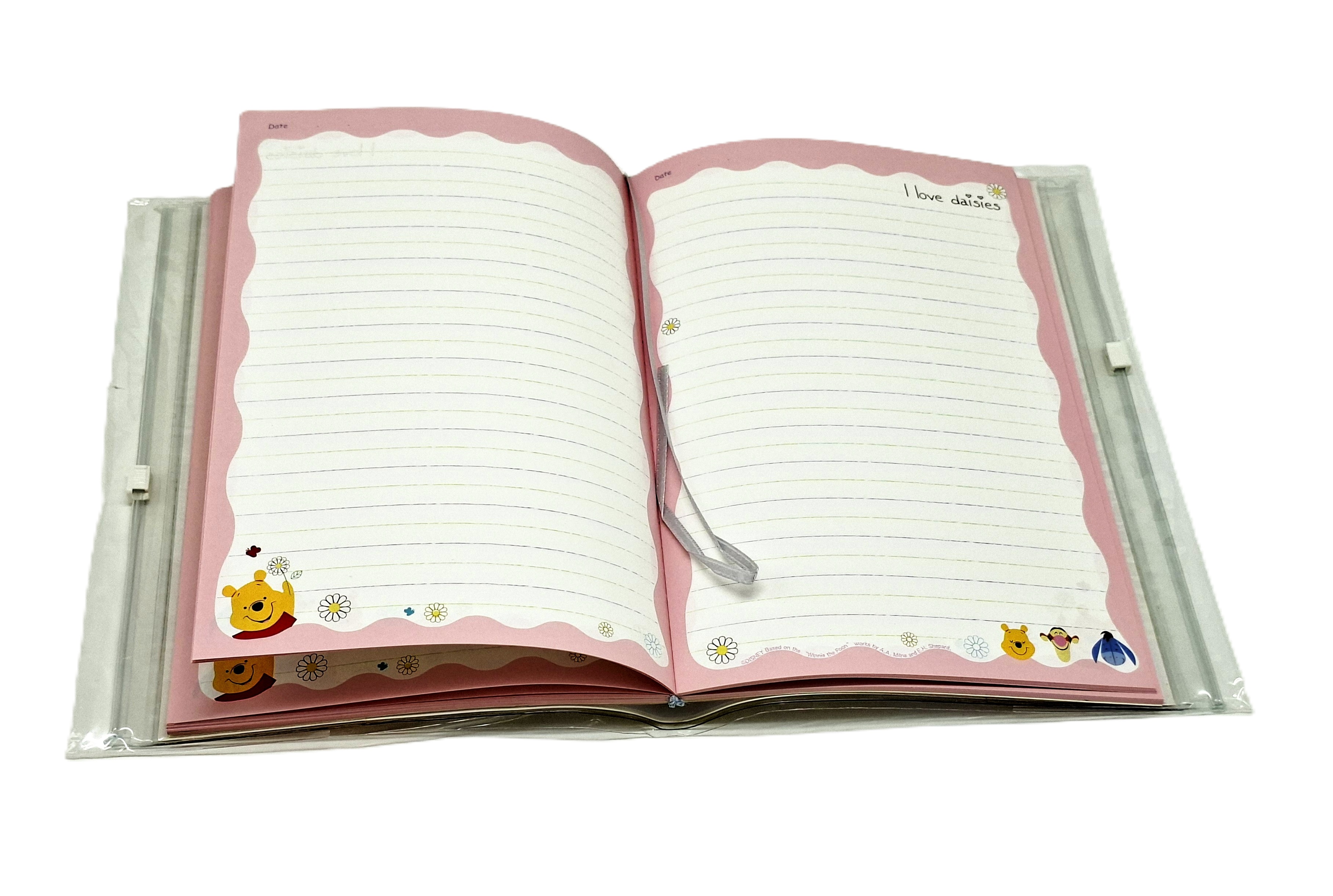 A5雙夾鏈收納筆記 Winnie the Pooh 維尼熊 (DPNA-25015B)
