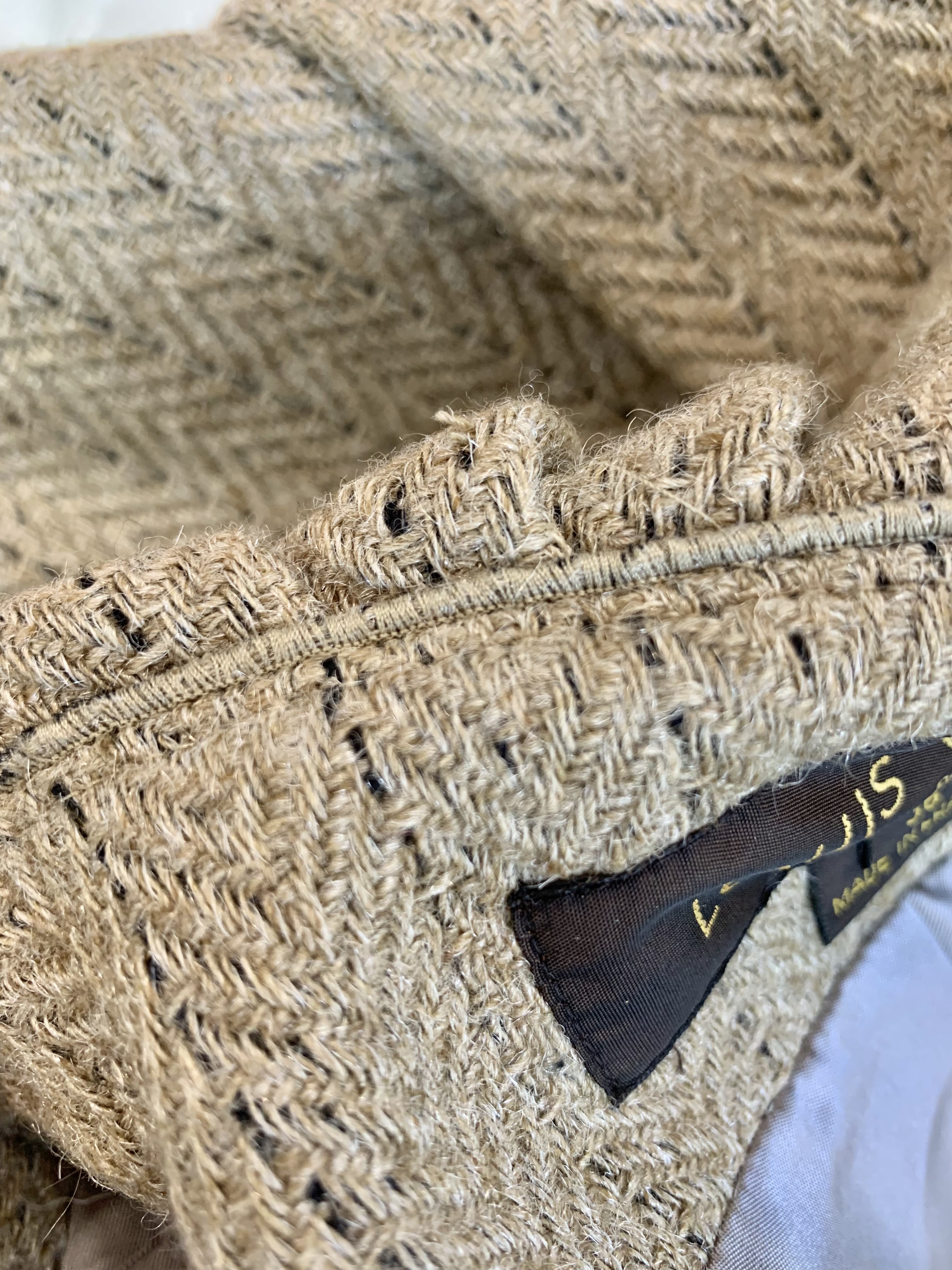 LV Vintage 秀場款 ✨條紋羊毛雙排扣大衣 🤎范冰冰同款🤎🤎