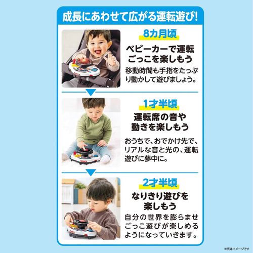  🆕【⭐訂購⭐】 🇯🇵日本直送 🌀 #Tomica 發聲發光 嬰兒車 軚盤玩具🌀[ELDD-0033][260504]