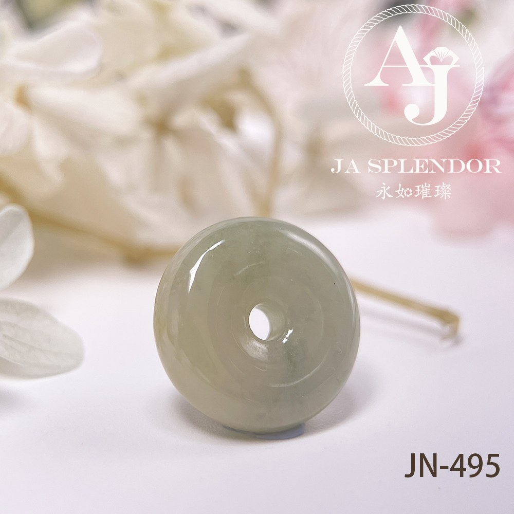 JN-481/484/495 天然翡翠A玉 冰潤秋香黃小平安扣