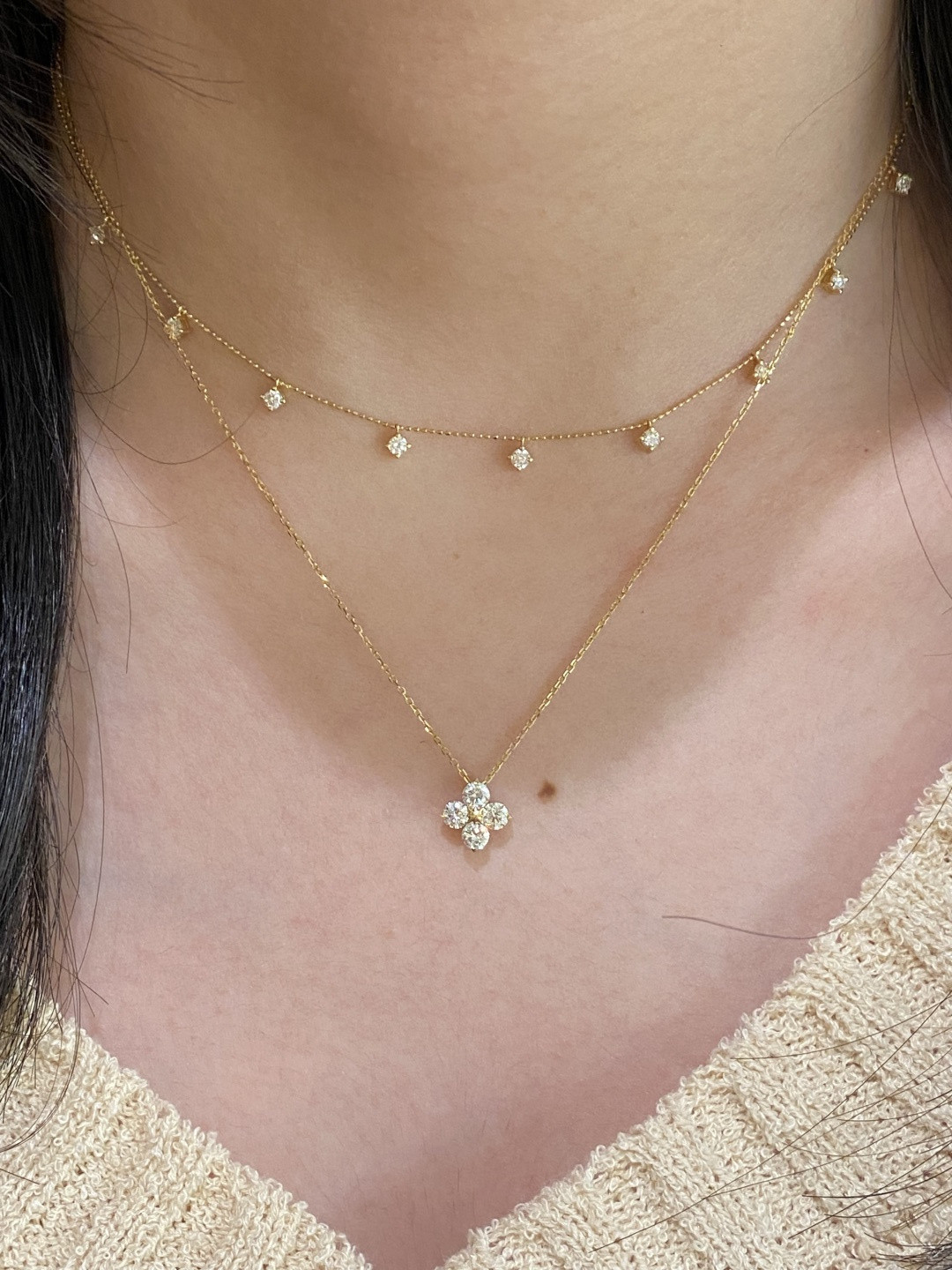 18K Diamond Necklace 