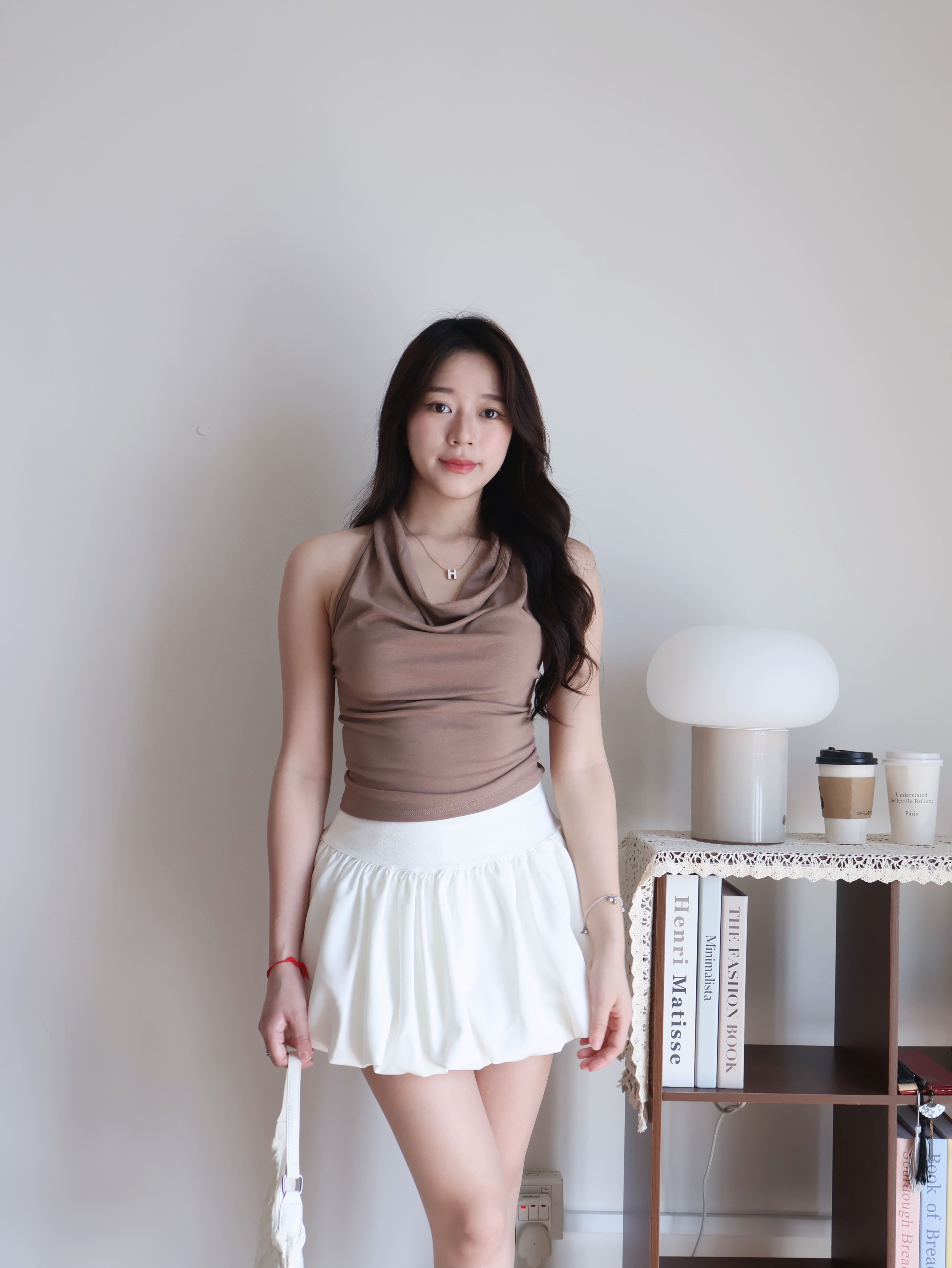 Millie Halter Top | Khaki