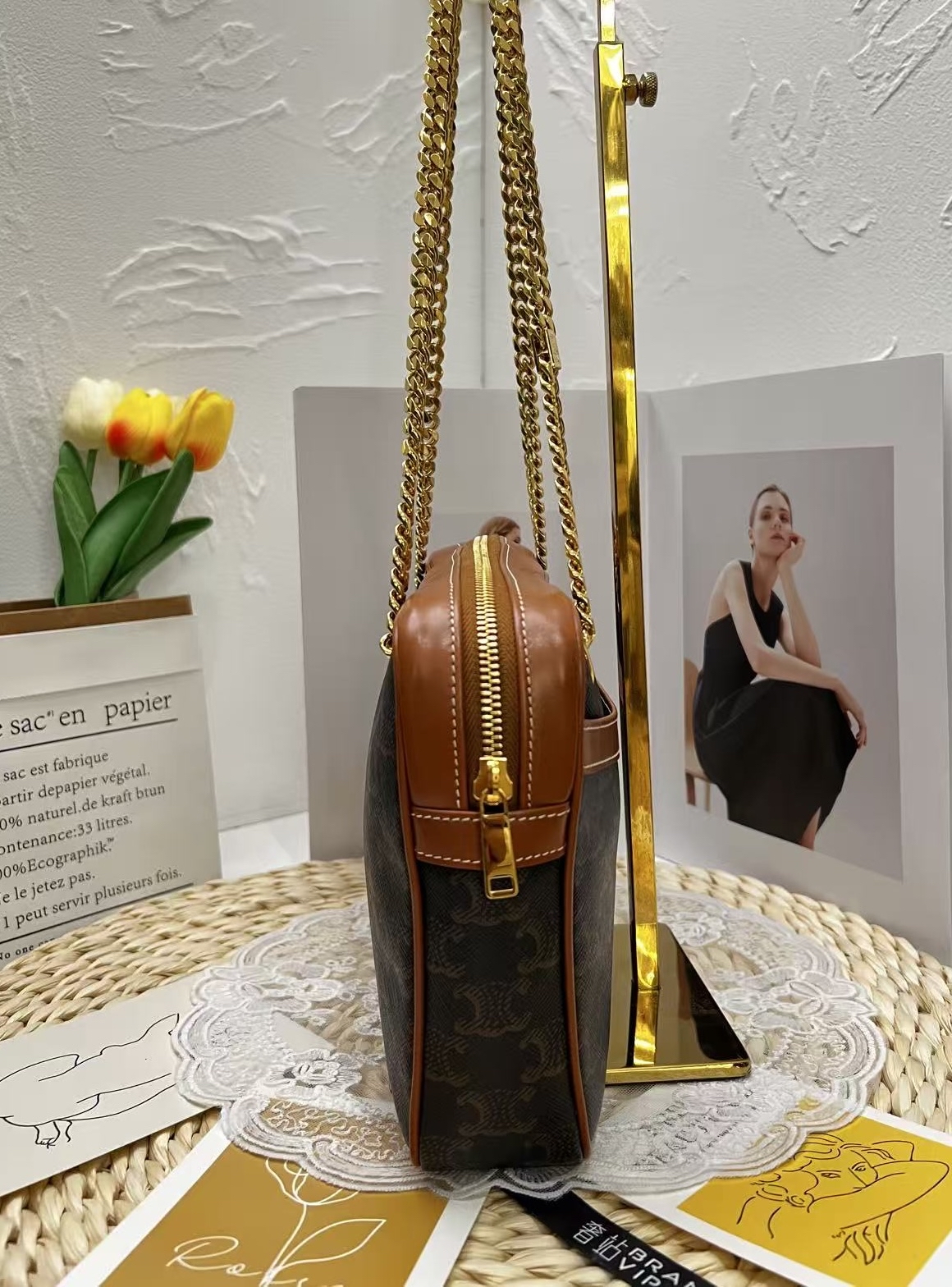 Celine Medium Patapans in Triomphe Canvas