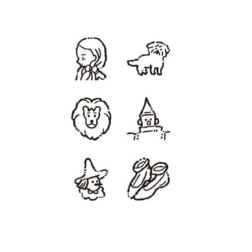 現貨｜綠野仙蹤 日版 MONOGATARI Stamp 6連印章 套裝 (226630) 