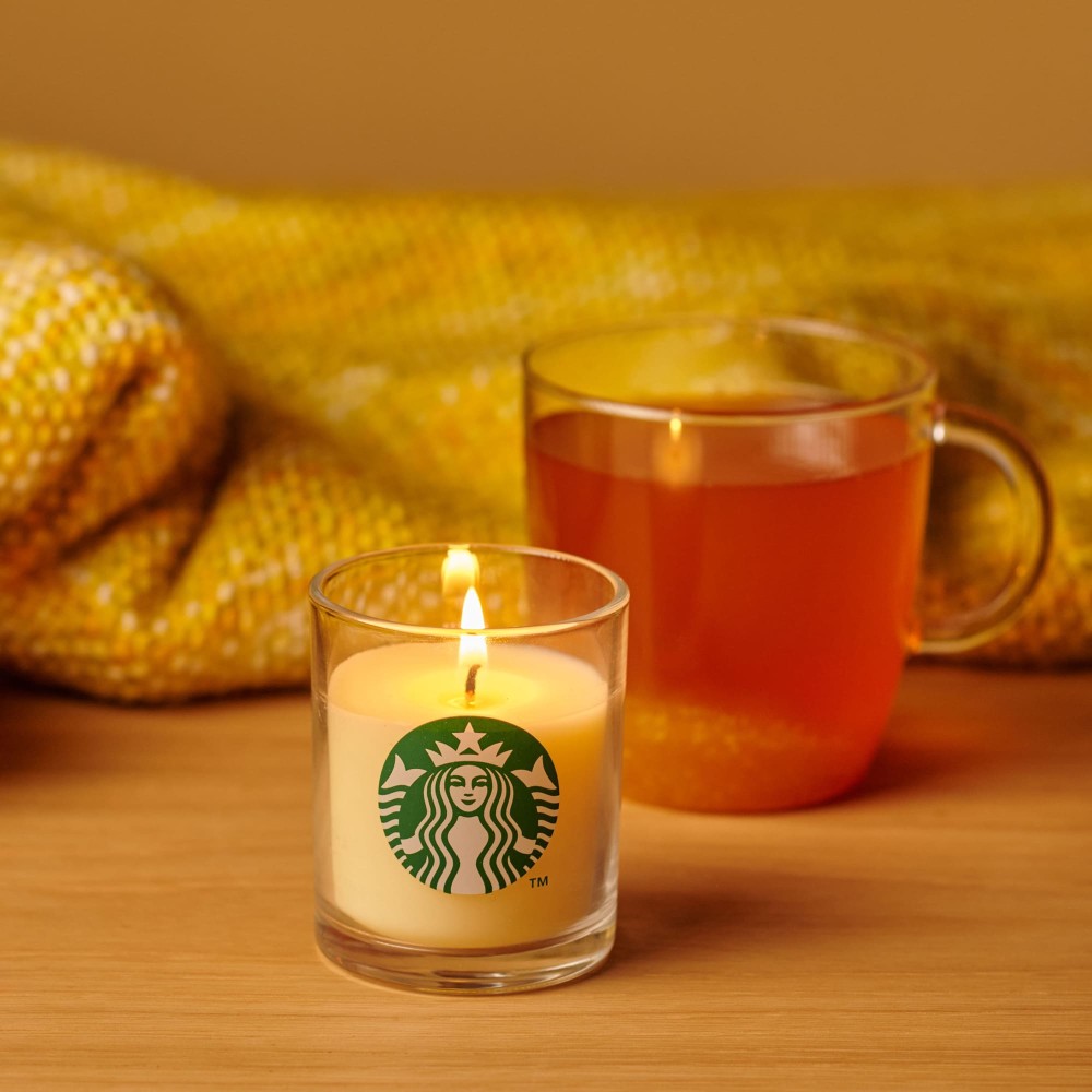 《日本 🇯🇵 STARBUCKS Colors of Holiday 聖誕系列》香薰蠟燭 yuzu citrus & tea (柚子柑橘和茶香氣)