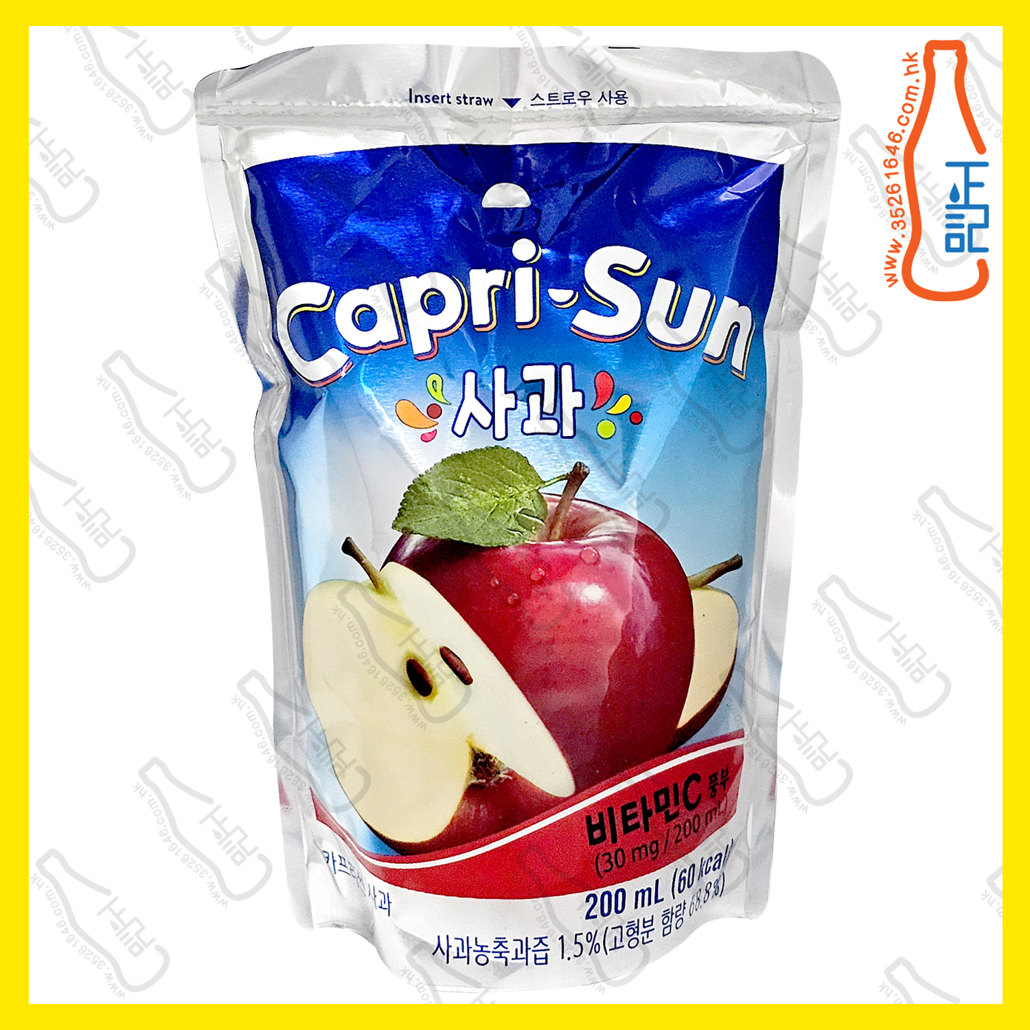 韓國Capri Sun - 蘋果汁 200ml x 10包 /箱