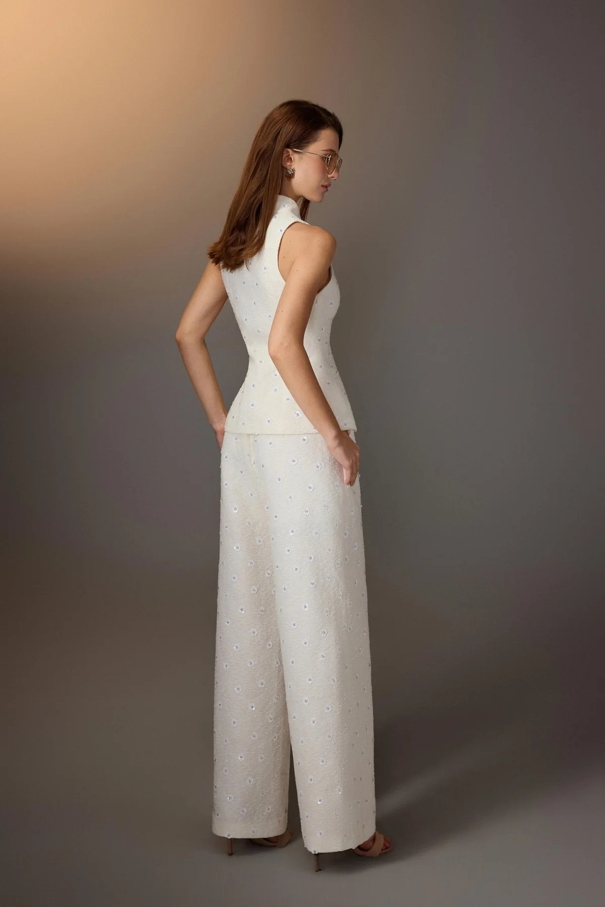 White Kodemari Pants