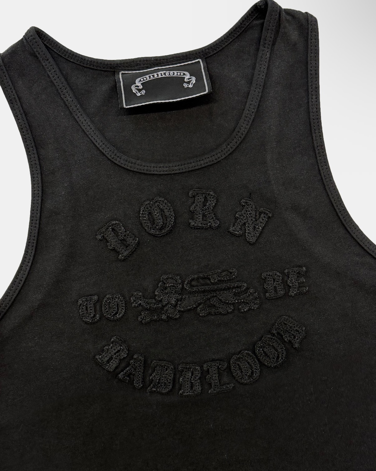 BADBLOOD新款 [w-tnk26-019] BORN TO BE Tank - Black