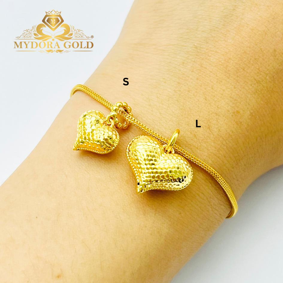 MYDORA Loket Sisik Love Gemuk Full Gold (5G) l EMAS 916/22K