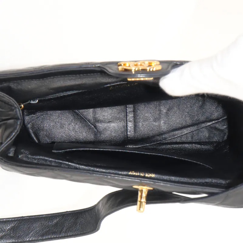 Chanel Coco Mark Matelasse Lambskin Turn Lock Crossbody Bag