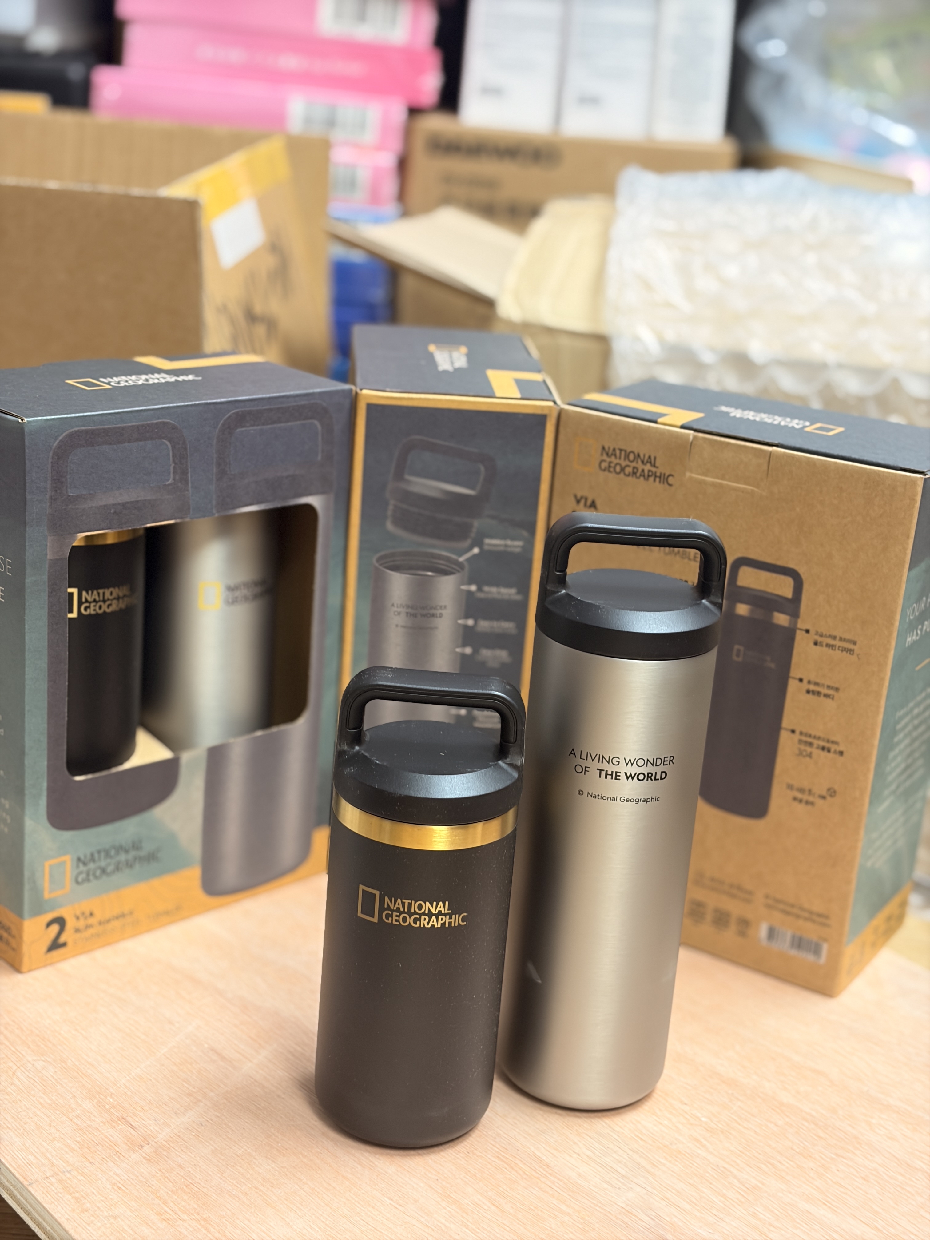 National Geographic (國家地理)保溫杯（一套兩只）