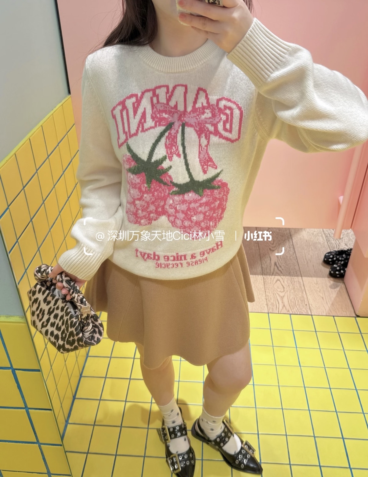 限時優惠 ❤️熱賣款✨新款🆕訂貨🍒GANNI 長袖冷衫  Size XS S M L