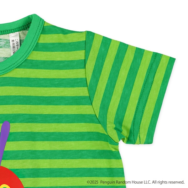 🇯🇵預訂 日本直送🇯🇵好餓的毛毛蟲印花條紋純棉短袖連身服