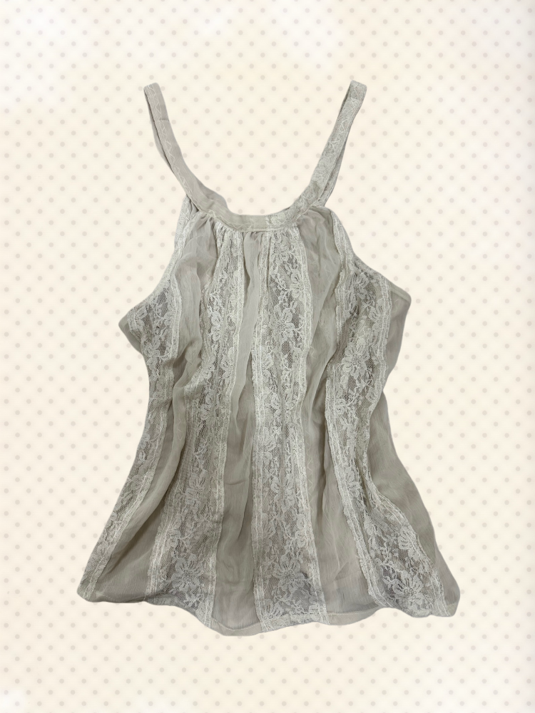 Vintage Lace Panel Blouse