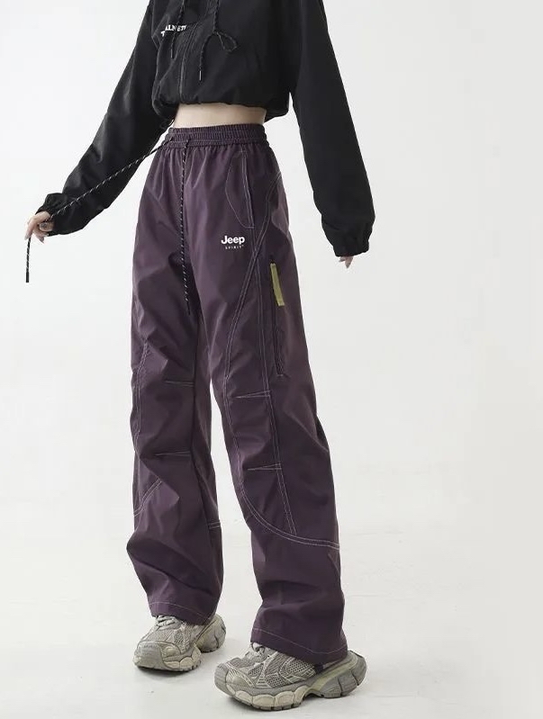 山系男女同款輕薄防水防風工裝褲