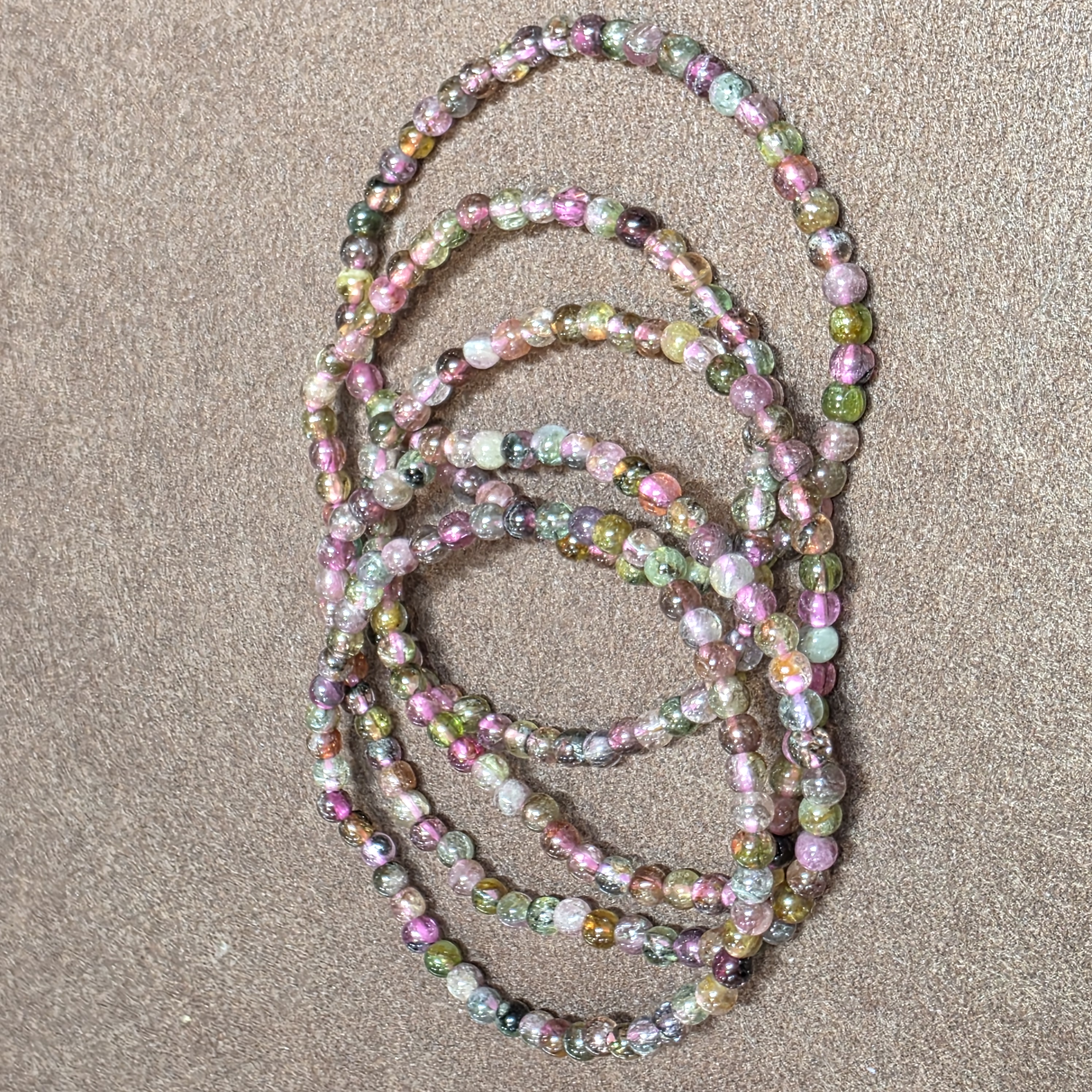 老礦彩碧璽手串(Tourmaline)