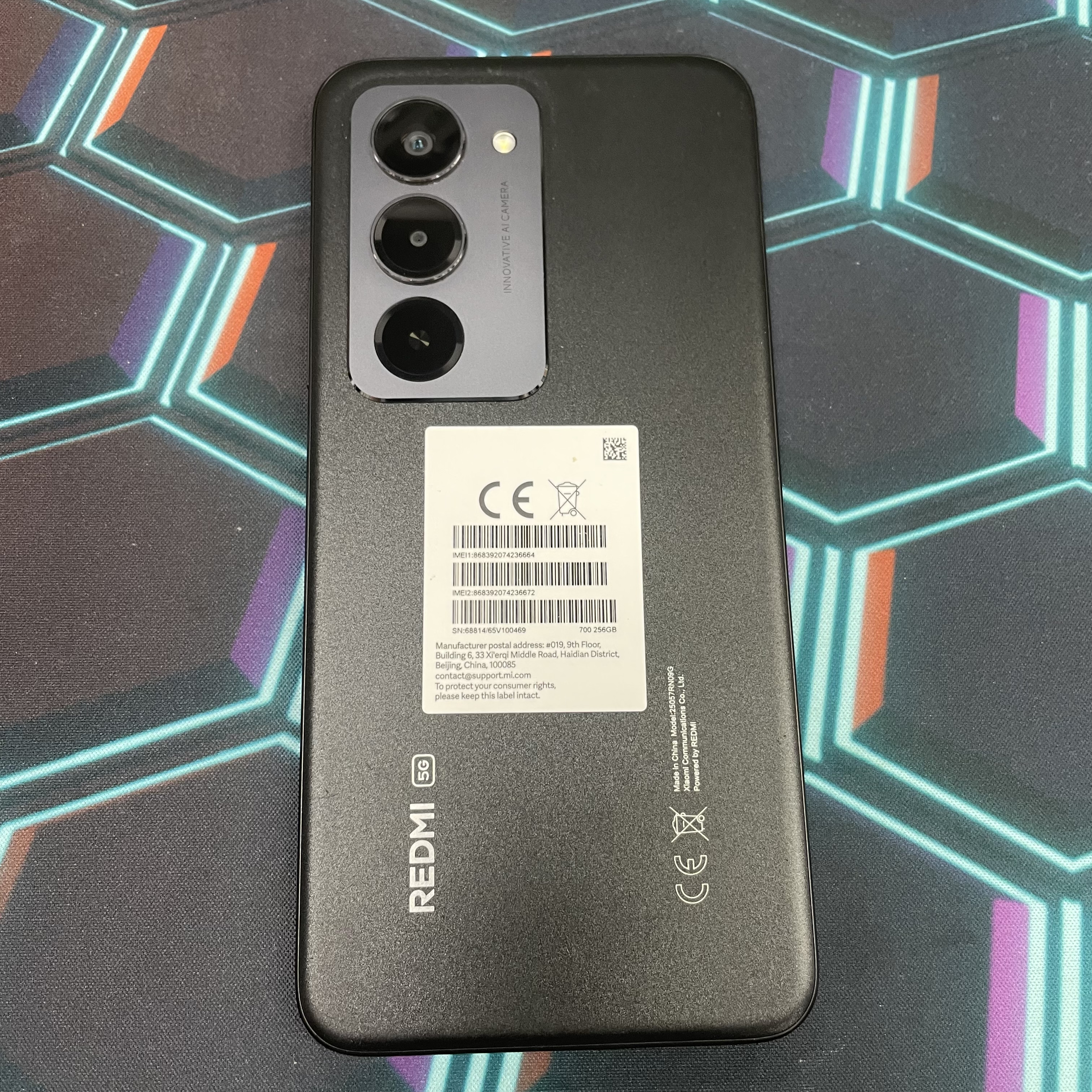 *7288 Redmi 15 5G 完美機 8+256GB 黑色 black