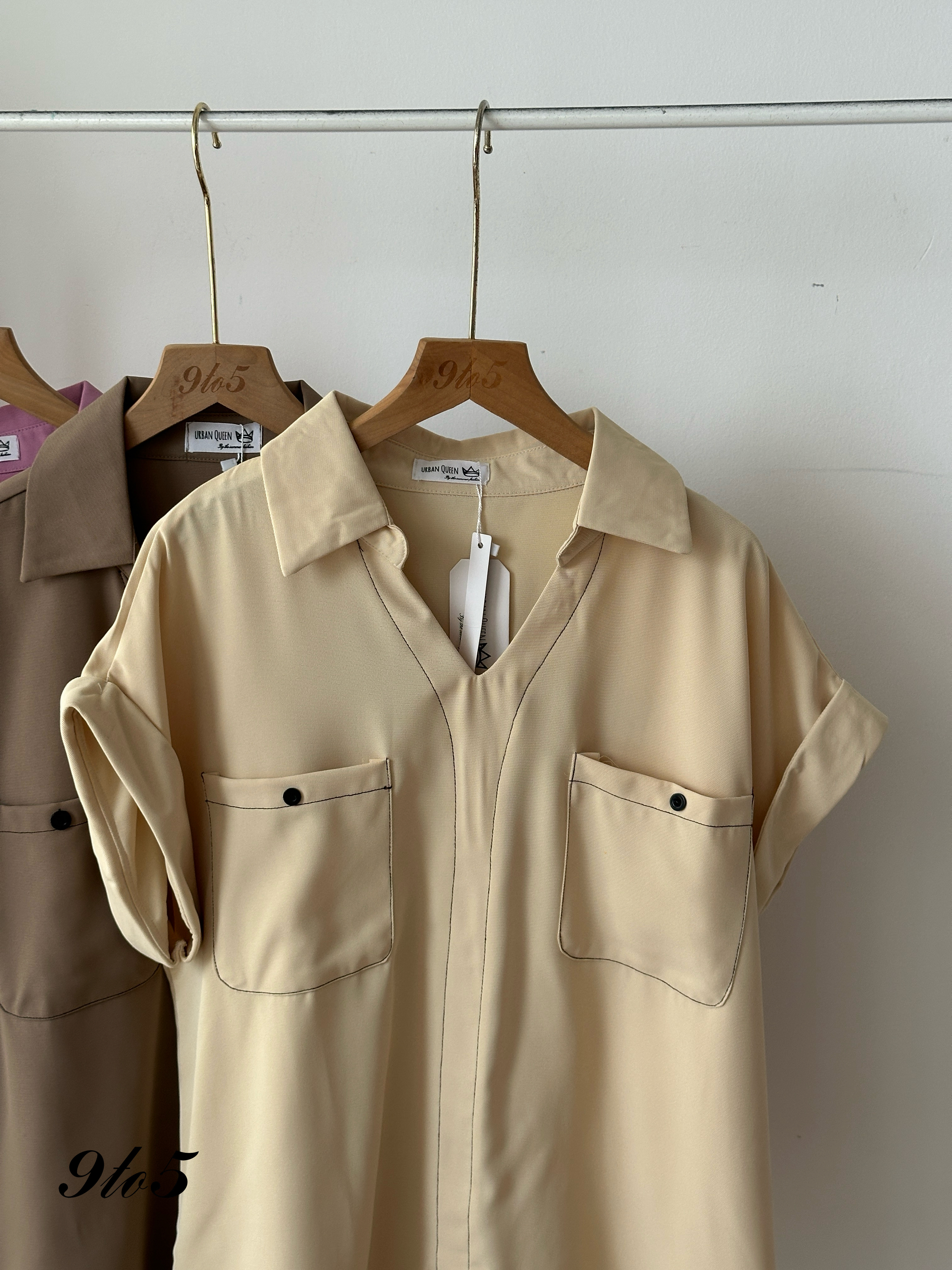 T3972 Cape Sleeve Oversize Shirt - 3 Colors