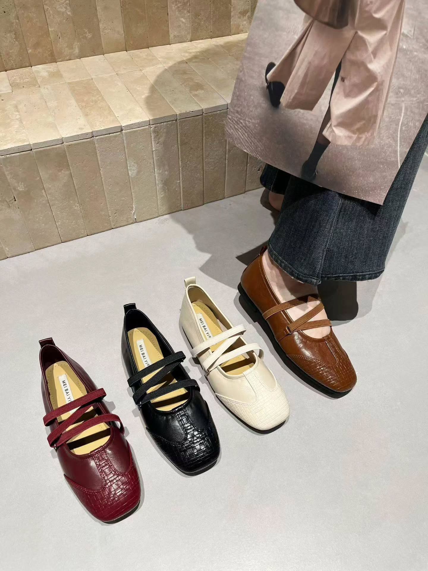 6638-125 双带玛丽珍平底鞋 🇨🇳