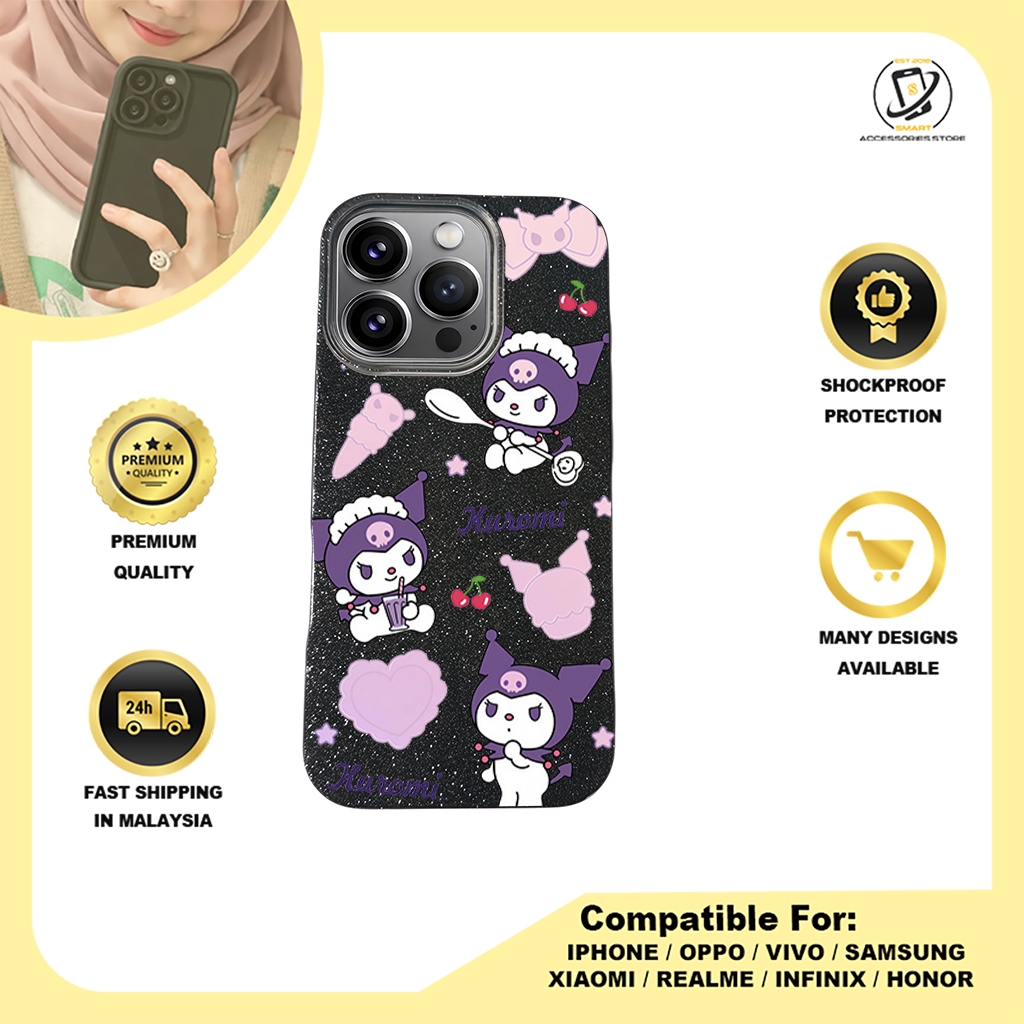 BLING CASE PHONE FOR IPHONE - DESIGN KUROMI E