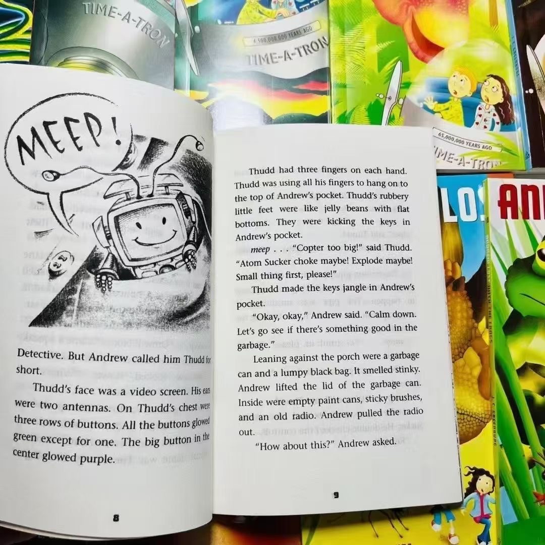 美國小學推薦Andrew Lost 微觀世界18冊英文青少年科學科普小百科送音頻全套