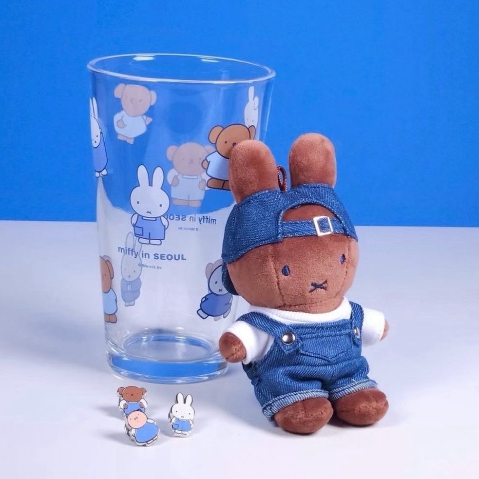 救救3小兔B行動 新登場 [韓國直送] Miffy in Seoul 牛仔公仔/掛件匙扣