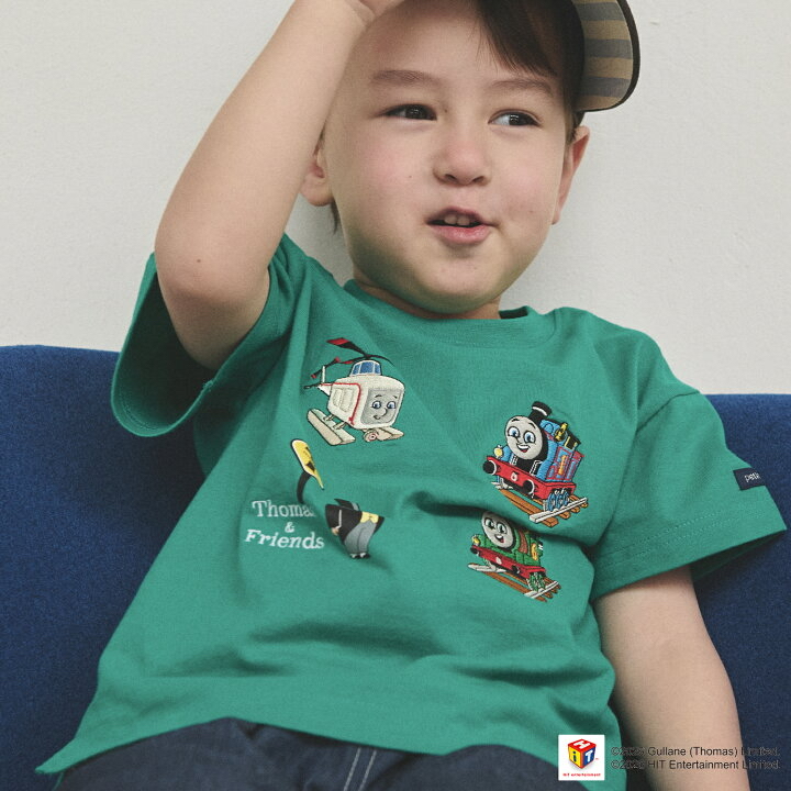 🇯🇵預訂 日本直送🇯🇵Petit Main x Thomas湯瑪士小火車系列四色刺繡短袖T恤
