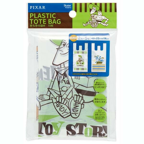 [現貨] [日本直送] TOYSTORY｜ 反斗奇兵 ｜ 塑膠手提袋 2款各5枚入 ｜ M SIZE 約H49xW25xD14cm  {TF2412026}