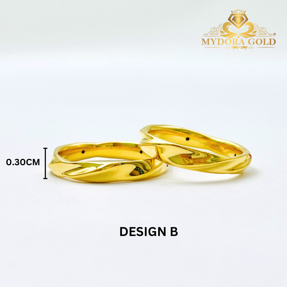 MYDORA Cincin Belah Rotan Twisted (5G) l EMAS 916/22K