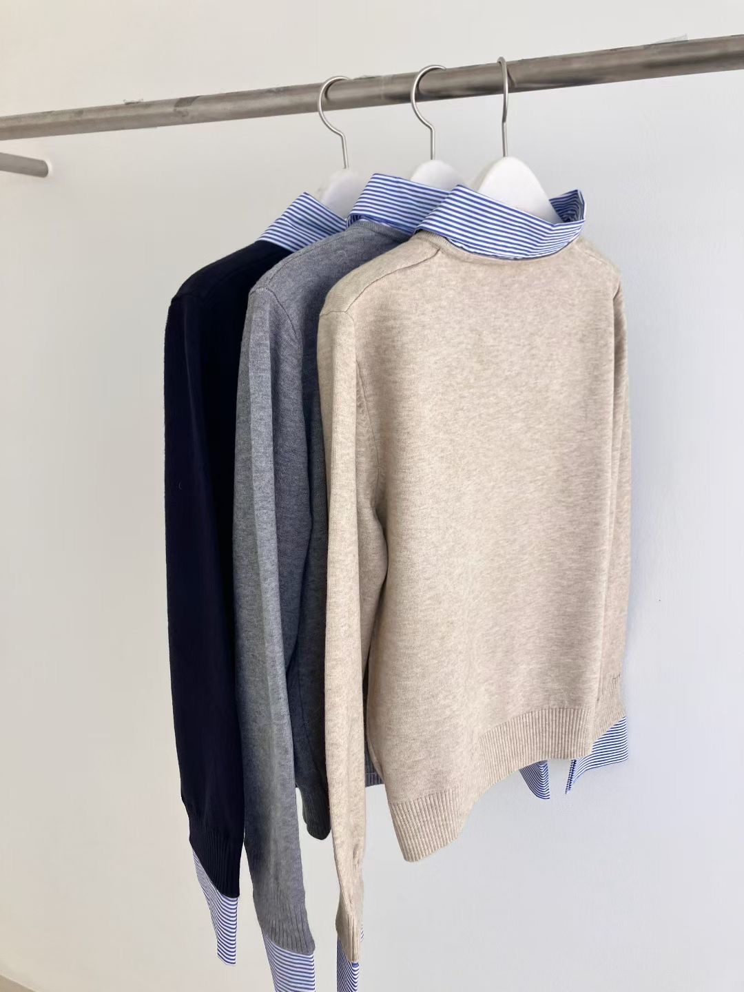 🇰🇷| SHIRT WITH KNIT TOP